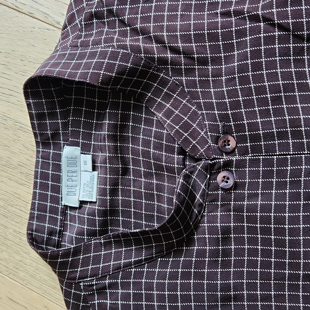 Vintage Due Per Due Button Down Silk Blouse - Picture 4 of 13